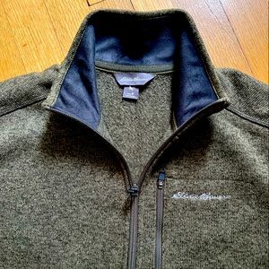 Eddie Bauer Men’s 1/4 Zip Pullover Green